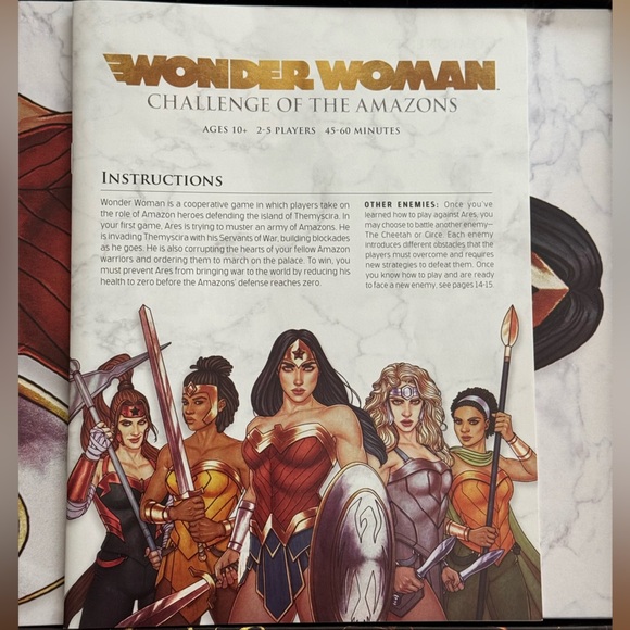 Wonder Woman: Challenge of the Amazons (Ravensburger) — Board Game - Picture 2 of 6